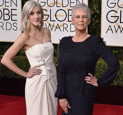 Annie Guest with her mother Jamie Lee Curtis.